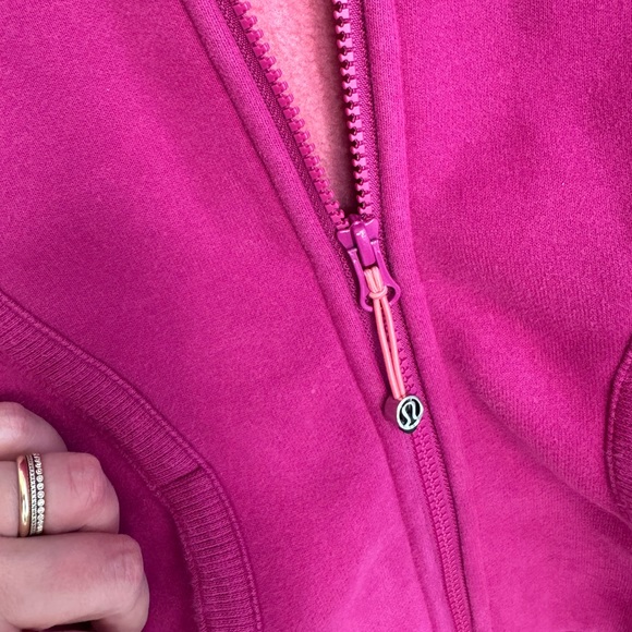 EUC Lululemon Scuba Full-Zip Fleece Hoodie III Bright Pink Special Edition Sz 6 - Picture 8 of 12